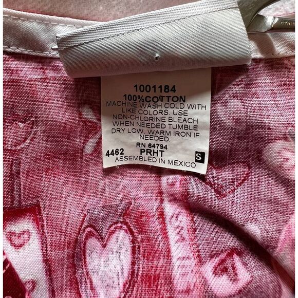 Peaches Uniform Breast Cancer Awareness Short Sleeve Scrub Top- S - Picture 4 of 12